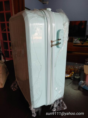 Korean Pastel Blue Luggage used Cabin SIze