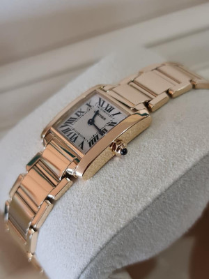 Cartier ladies Tank Solid gold 18k
