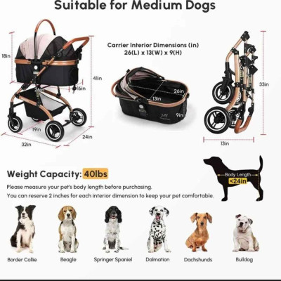 Premium pet stroller