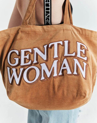 Gentlewoman GW Corduroy Tote In brown