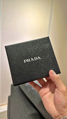 Prada Men's Saffiano Leather Bi-Colour Bifold Wallet
