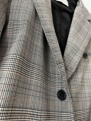 Plaid Gray Blazer