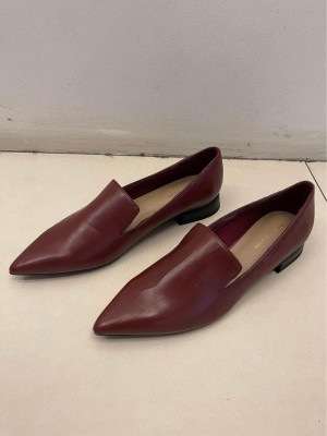Rush Sale!!! Charles & Keith Maroon Leather Shoes