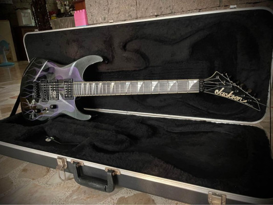 Jackson USA Select SL2H Soloist Electric Guitar Blue Ghost Flames