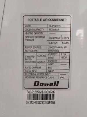 DOWELL PORTABLE AIRCON