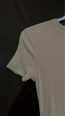 Nude Long Dress with slit