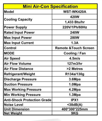 Mini Portable Airconditioning