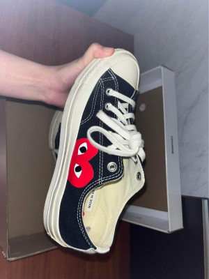 Original CDG Converse Chuck Taylor All Star Low Play Black