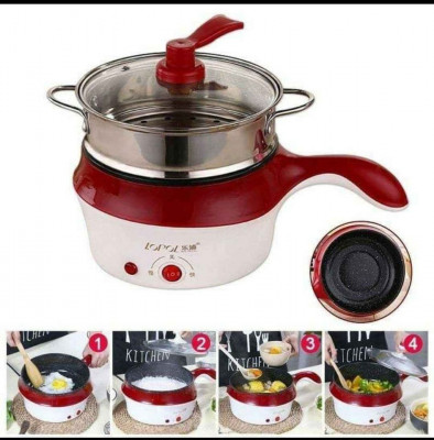 Multi function electric cooker with steamer