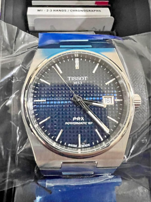 Tissot prx 80 blue automatic swiss watch new authentic full set