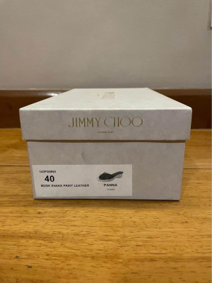 Authentic Jimmy Choo Panna in Musk Snake Print Leather
