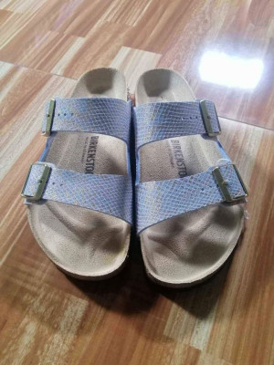 Original Birkenstock Arizona Shiny Blue