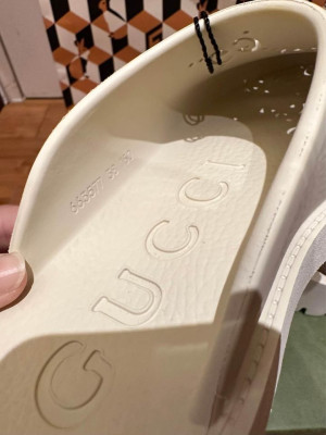 Gucci Perforated GG Platform Mules