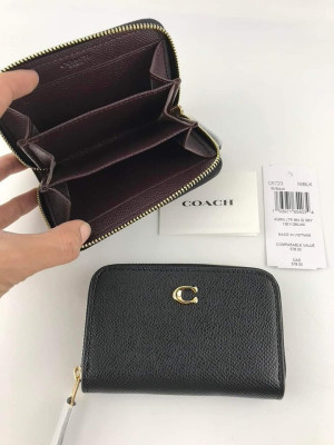 COACH SMALL ZIP AROUND CARD CASE IN COLORBLOCK