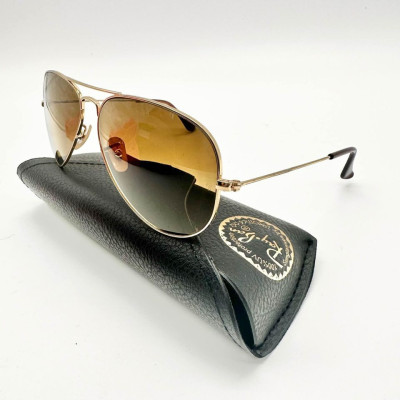 Ray-Ban RB3025 Aviator Polarized Large Metal Gold Unisex