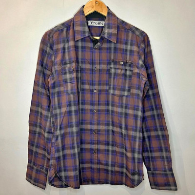 Checked Shirt Polo Long Sleeve