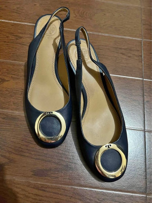 Tory Burch Navy Blue Heels