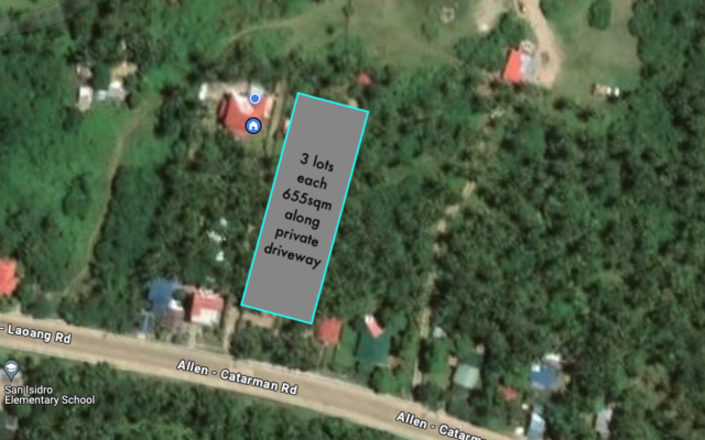 Prime Residential lots near the Beach In Bobon Northern Samar