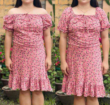 Plus size Korean dress