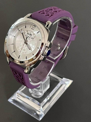 Coach Violet Rubber Strap Women's Watch