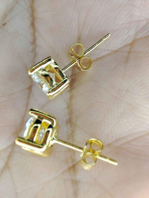 Moissanite Diamond Stud Earrings