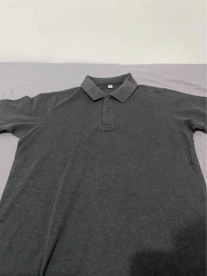 UNIQLO Slim Fit Polo Shirt Grey (Large)