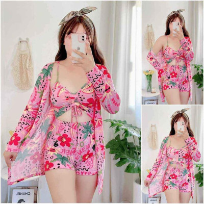 Summer Clothes - Kimono 3in1 Swimming Attire Terno