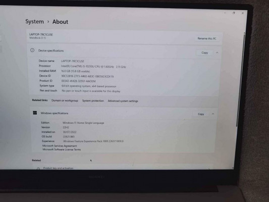 HUAWEI MateBook D 15 2021 (16/512GB)