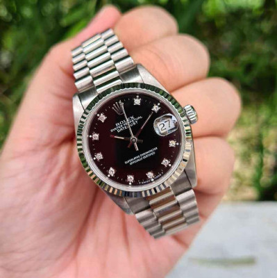 Rolex Junior 31mm Date Just Solid White Gold