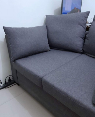 SM Home 2-seater Grey Sofa