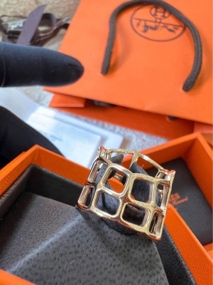 HERMÈS 18K Rose Gold Niloticus Ring Size 6 Authentic Hermes