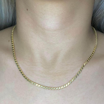 18k Damascus Necklace