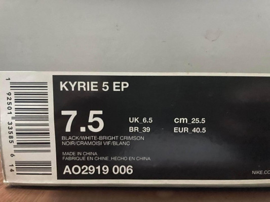 Nike Kyrie 5 EP Friends Size 7.5US
