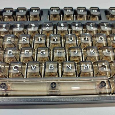 DARK ALIEN K87 TRANSPARENT MECHANICAL KEYBOARD BLACK