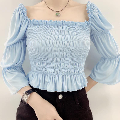 Puff smoked blouse 🔥