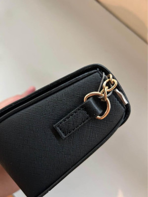 Charles & Keith Black Chain Sling Bag