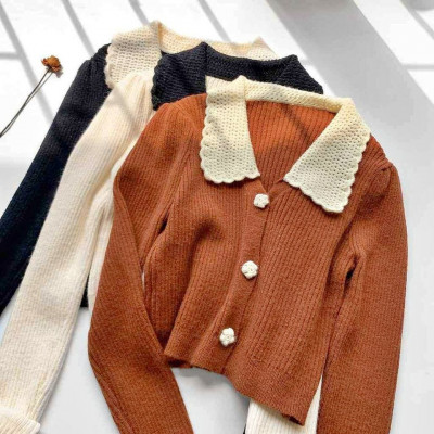 Korean style knitted long sleeved