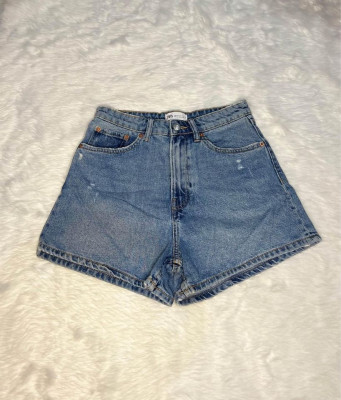 Clean Cut High Waist Mom Shorts