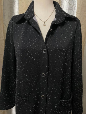 Polka Dots Long Blazer/Dress/Coat