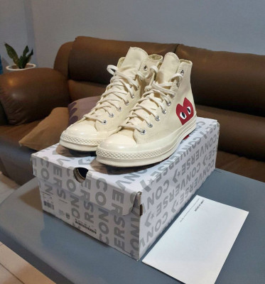 Converse CDG Play High Cream