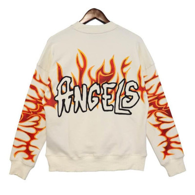 NWT PALM ANGELS Apricot Graphic Graffiti Flames Crewneck Sweater S-XL