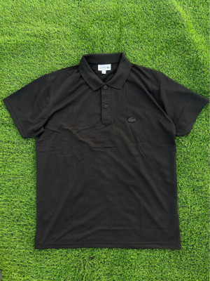 LACOSTE BLACK POLO SHIRT