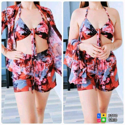 KIMONO 3 IN 1 SET(kimono,top,shorts)