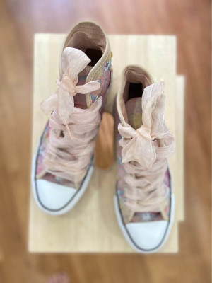 Converse Chuck Taylor All Star Pink Girly High-Top Sneakers