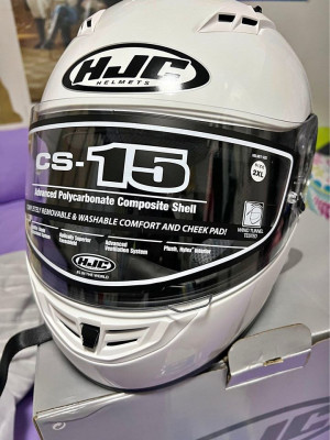 HJC CS-15 FULL FACE HELMET WHITE