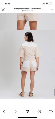 From Waves Cream Romper