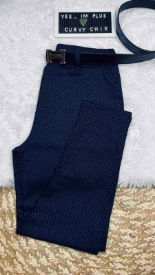 PLAIN & WITH DESIGNS STRETCH TROUSER