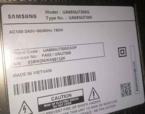 SAMSUNG SMART TV 65 INCHES