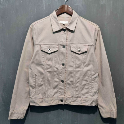 UNIQLO WOMEN'S LIGHT KHAKI DENIM JACKET