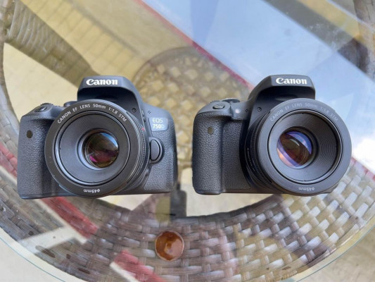2 Unit Canon EOS 750D with 50mm Prime Lens